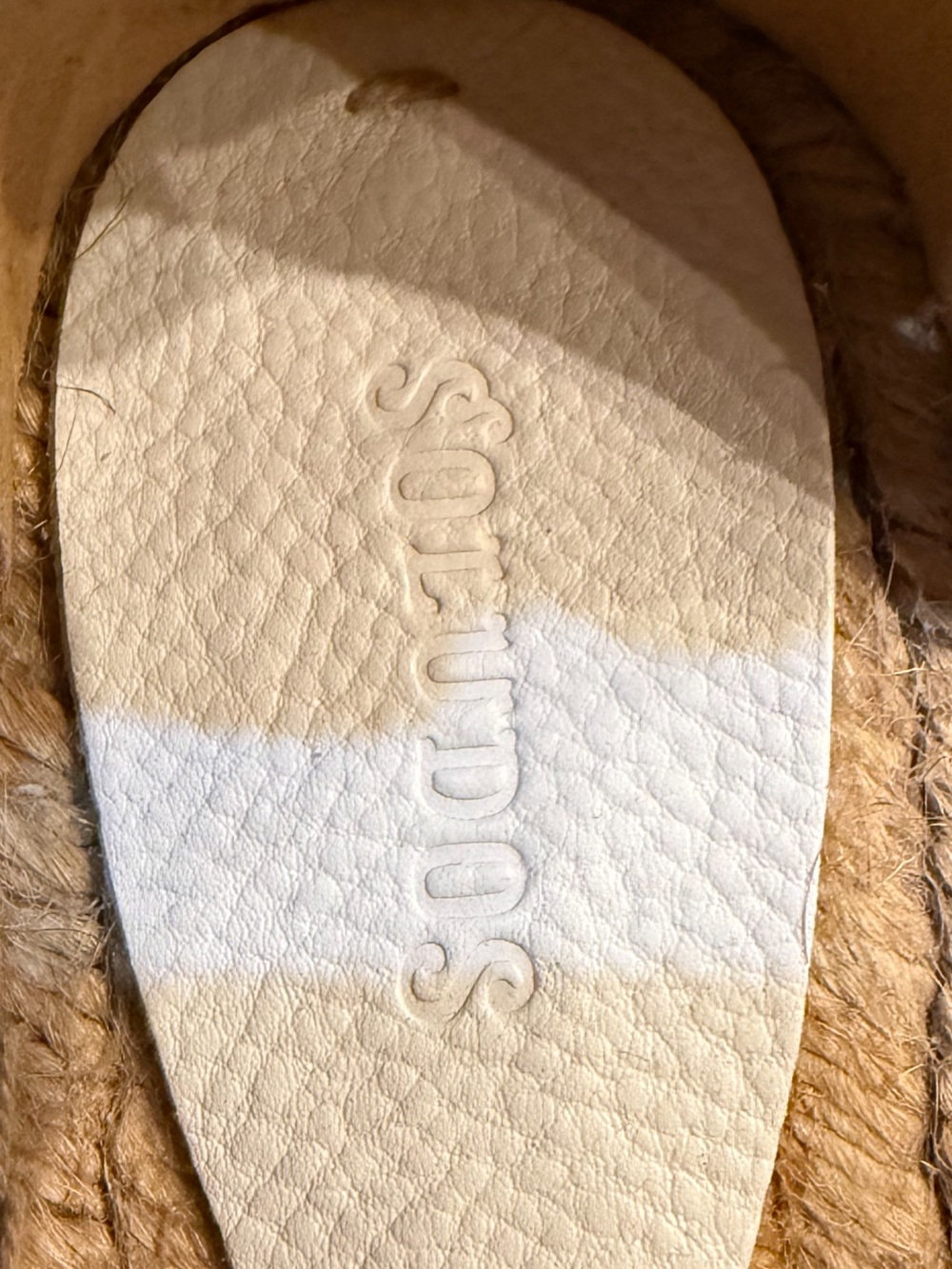 Soludos White Leather Espadrille Ankle-Strap Sandals NWT - Picture 6 of 11